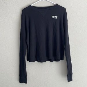 Victoria Secret PINK Long Sleeve Black Shirt